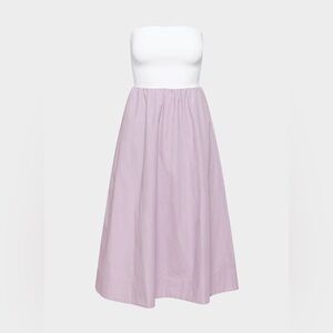 NWT - Babaton Fluid Dress - Small -  Swoon Lavender/Bright White